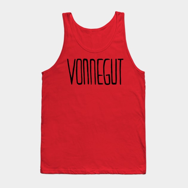 American Writer, Kurt Vonnegut Tank Top by badlydrawnbabe